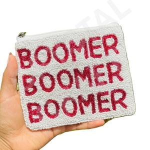BOOMER pochette à monnaie perlée faite à la main belle pochette à monnaie perlée personnalisée portefeuille pour femmes pochette à monnaie à la mode avec - Product Image 1