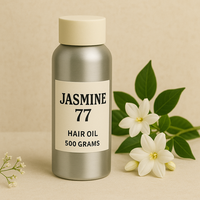 Huile capillaire Premium Non Alcoolisée Écologique Jasmin 77 500 Grammes Parfum Longue Durée pour Nourrir le Cuir Chevelu et Renforcer les Racines