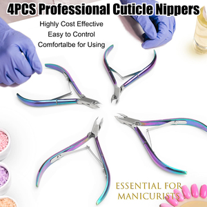 Ensemble de pinces à ongles multicolores en acier inoxydable pour le vernis à miroir pour la maison et le salon. - Product Image 6