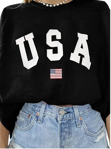 เสื้อยืดโอเวอร์ไซส์ลายดอกไม้สำหรับผู้หญิง เสื้อยืดกราฟิกแนชวิลล์มิวสิค แขนสั้น เสื้อฤดูร้อนลำลองหลวมๆ สไตล์ชายหาด - Product Image 2