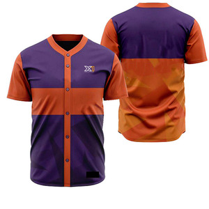 High Quality Breathable <b>Baseball</b> Uniforms Custom Digital Print Design Anti-Bacterial Anti-UV 100% Polyester Men's Adult Low - Product Image 3