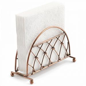 Servilletero de Metal de Hierro de Diseño Moderno con Acabado Bronce Antiguo para Decoración de Mesa de Comedor, Servilleteros Hechos a Mano - Product Image 5