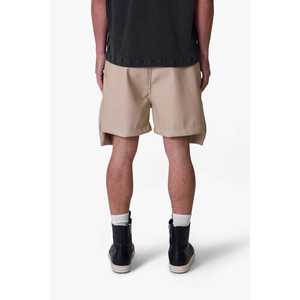 Pantalones Cortos Deportivos de Cuero Tan con Bolsillos GEO - Product Image 5