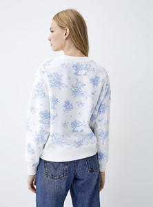 เสื้อสเวตเชิ้ตผู้หญิงลายเส้น แนวสตรีทแวร์ กันลม คอกลม เสื้อสเวตเชิ้ตผู้หญิงสำหรับเล่นกีฬา แบบซับใน เสื้อสเวตเชิ้ตผู้หญิง - Product Image 5