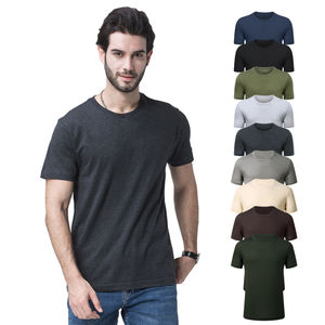 T-shirts col rond OEM pour hommes Fabricant de t-shirts en coton logo personnalisé T-shirts col rond personnalisés confortables pour hommes vente en gros - Product Image 1