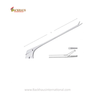 Fait sur mesure 8 pouces pince à touffes médicale 1.6mm pince crocodile ENT oreille chirurgicale extrémité dentelée Source d'alimentation manuelle
