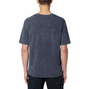 Camisetas coloridas de lavado con ácido de talla grande para hombre de alta calidad, camisetas de lavado con ácido desteñido al sol desgastado de peso pesado para hombre - Product Image 2