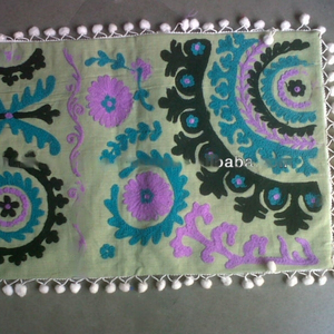 Mandala Embroidered Pillow Cover 100% Cotton Square Light Luxury Eco-Friendly <b>for</b> Kids' Room Sofa & Living Room Home Decor - Product Image 1