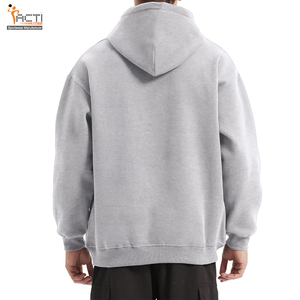 2025 Sudaderas con capucha de mezcla de algodón básicas con logotipo personalizado Venta al por mayor Sudaderas con capucha de gran tamaño Sudaderas con capucha ligeras de gran tamaño - Product Image 2