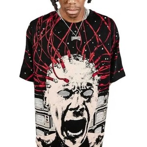 Camiseta personalizada Vintage Acid Wash DTG para hombre, ropa de calle de gran tamaño, camisetas gráficas - Product Image 3