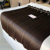 Extensions de cheveux vietnamiennes brutes vierges super doublement dessinées Faisceaux de cheveux brésiliens droits en armure de cheveux chinois couleur 1B
