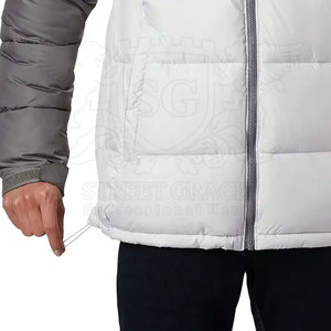 Chaqueta acolchada de invierno de alta calidad para hombre, capucha de manga larga, estampado de logotipo personalizado, recién llegado, colección de servicio OEM de fábrica - Product Image 5