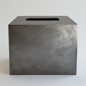 Boîte à mouchoirs multifonctionnelle en métal moderne et élégante, conçue pour les foyers organisés, offrant une solution durable, portable, artisanale et pratique. - Product Image 5