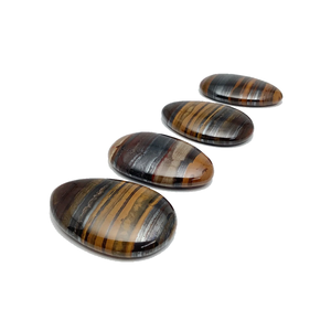 Super cristal pouce fer oeil de tigre guérison naturelle 35x45.mm inquiétude poche pierre cristal pouce pierre gemme cristal Massage grossiste - Product Image 6