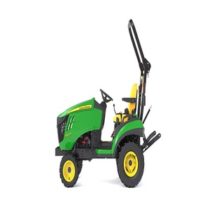 Para tractor de ruedas diésel subcompacto John Deere 1025R de 24.2 HP con plataforma de corte AutoConnect, enganche rápido, bomba de motor y cargador frontal - Product Image 4