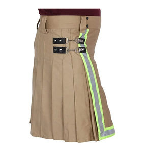 Kilt en tartan de tourbe des Hébrides de 8 mètres 16oz laine acrylique Logo personnalisé Kilt réglable de style écossais Style gothique - Product Image 5