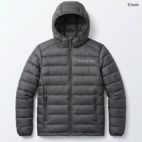 Veste d'hiver personnalisée légère et pliable Cbydo pour homme, doudoune personnalisée avec 90/10 duvet de canard blanc, impression et broderie