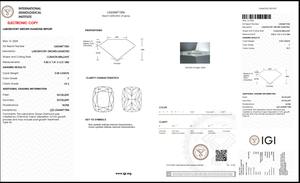 3.08ct Cushion Brilliant Cut Lab-grown Diamond IGI Certified F Color VS2 Clarity Lab-Stone - Product Image 5