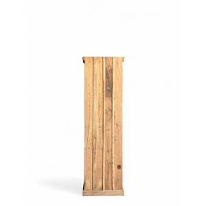 <b>Rustic</b> Wooden <b>Bookshelf</b> for Home Office Living Room Bedroom School Hotel with Durable Metal Cabinet Design - Product Image 5
