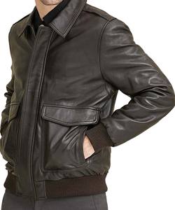 Tendance intelligente OEM Veste en cuir personnalisée de style motard faite à la main pour hommes pour l'hiver chaud et coupe-vent - Product Image 5