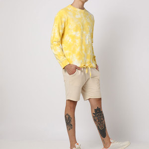 Col rond luxe qualité surdimensionné goutte épaule concepteur personnalisé Streetwear sweat français éponge plaine hommes 100% coton lourd - Product Image 4