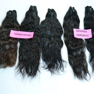 Extensions de cheveux indiens 100% naturels vierges non traités Remy naturels cuticule alignée noir boucles de vagues profondes en vrac pour les femmes - Product Image 2