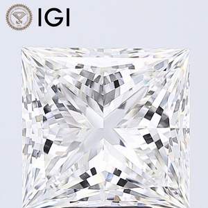 D'VINS JEWELS Diamante Suelto Blanco de Corte Brillante Fancy Light, Color D, Cultivado en Laboratorio con Certificación IGI, DIA-25, para Joyería - Product Image 1