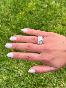 Igi แหวนสเตอร์ลิงชุบเงิน925ได้รับการรับรองจาก IGI เครื่องประดับสแตนเลสสตีลแฟชั่นสำหรับผู้ชายและผู้หญิงสำหรับงานเลี้ยง - Product Image 2