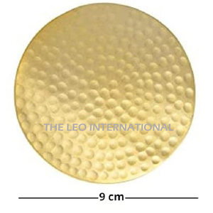 Sous-verre rond en cuivre martelé de haute qualité, finition miroir, pour la décoration de table et la cuisine - Product Image 5