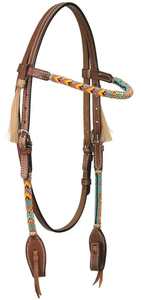 Headstall de cuero occidental de primera calidad con peto a juego y riendas de cuero incluidas, headstall de cuero de diseño personalizado - Product Image 6