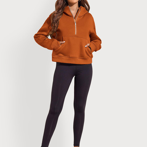 Casual, streetwear,Drop Shoulder, figuras, transpirables, ecológicas, sudaderas con capucha, Knitted Active Wear Cómodo Suave Casual de alta calidad - Product Image 5