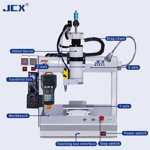 Độ chính xác cao 3 trục máy tính để bàn nhựa Epoxy dính doming dán CNC tự động keo phân phối máy Robot - Product Image 1