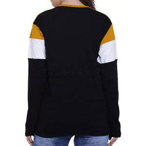 Prix de gros Sweat-shirt pour femme en tricot uni teint sur mesure, style actuel, décontracté, respirant, séchage rapide - Product Image 2