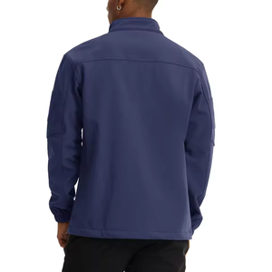 Veste matelassée pour homme, nouvelle mode, couleur unie, toile, veste d'hiver pour homme personnalisée, toile respirante, imperméable, coupe-vent, à capuche - Product Image 3
