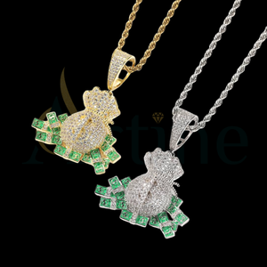 Collar con colgante de medallón con foto abierta personalizada de acero inoxidable con diamante, regalo de joyería de moda - Product Image 1