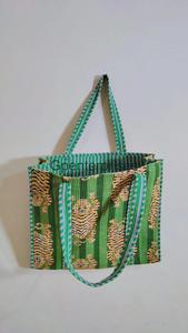 Mode numérique imprimé motif Animal coton sac fourre-tout pour dames léger Durable réutilisable écologique usage décontracté - Product Image 3