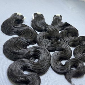 ผมต่อแบบลอนไม่ใช้สารเคมีมัดผมมนุษย์ที่ไม่ผ่านการ100% จากเวียดนาม - Product Image 1