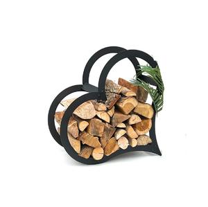 Hot Trending Fancy Iron Log Rack Fire Stockage en bois Poudre noire Enduit Utilisation extérieure et intérieure Style différent - Product Image 4