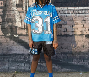 Breathable Custom Men's Summer <b>Two</b> <b>Piece</b> Shirt <b>Set</b> Style Boxy Quick Dry Jersey Football Shorts American <b>Mesh</b> Jersey cotton - Product Image 1