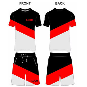 Ensemble short et t-shirt à manches courtes pour homme, couleur contrastée, été 2023, meilleur matériau, vêtements d'été pour homme - Product Image 6