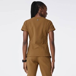 Uniforme de Enfermera Clásico Personalizado para Mujer, Tejido de Spandex/Poliéster, con Detección de Agujas, para Enfermeras Altas y Grandes, Uso Hospitalario - Product Image 4