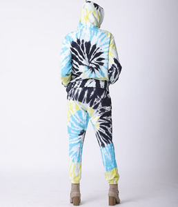 ชุด2 & 4ชิ้นมัดย้อมสำหรับผู้หญิงที่เก๋ไก๋และสบายชุดฤดูร้อนเสื้อและกางเกงขาสั้นมีสไตล์สำหรับการพักผ่อนพักผ่อนและออกนอกบ้านลำลอง - Product Image 4