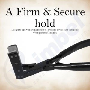 Cinta profesional de acero inoxidable resistente en Alicates para extensiones de cabello de calidad superior con herramientas de extensión de cabello con agarre de silicona - Product Image 6