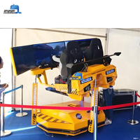 Simulateur de course automobile 3D 4D en acier métallique, 3 degrés de liberté, 3 écrans, 2 places, chaise de jeu intérieure