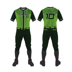 Uniformes de béisbol transpirables de secado rápido hechos a medida último diseño de moda estilo su propia marca y logotipo 100% poliéster - Product Image 1