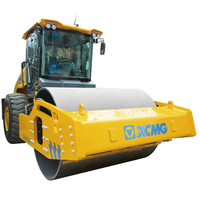 Rouleau compresseur vibrant à tambour unique XS203J de 20 tonnes avec moteur diesel Shangchai, compacteur de sol robuste pour la construction routière