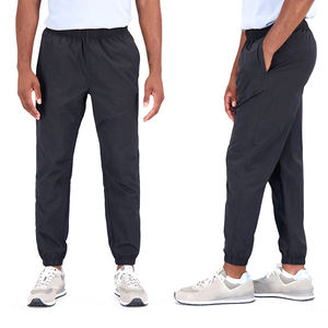 กางเกงกรีฑาสำหรับผู้ชายกางเกงถักน้ำหนักเบาสีดำ - Product Image 6