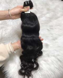 Paquets de trame non blanchis originaux d'extensions de cheveux humains crus de meilleure qualité de vague naturelle vierge - Product Image 5