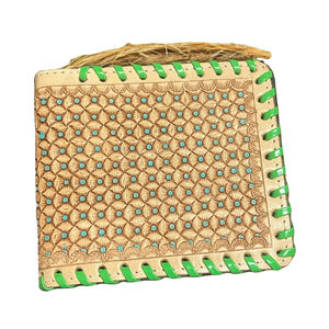 Portefeuille court pour homme avec blocage RFID, imprimé animal, texture en fourrure, design artisanal, doublure en nylon, multifonctionnel pour un usage quotidien - Product Image 1