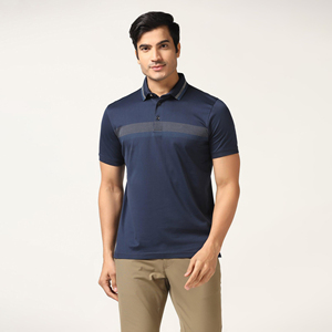 เสื้อยืดผ้าฝ้าย100% สำหรับเสื้อโปโลระบายอากาศได้ดีเสื้อสเวตเตอร์ธรรมดาโลโก้นุ่มลายพื้นมีคุณภาพดีป้องกันริ้วรอย - Product Image 1